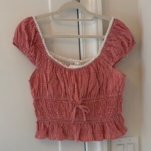 NWT Gingham Top